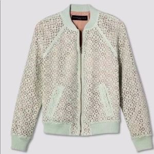 Lace Bomber Jacket